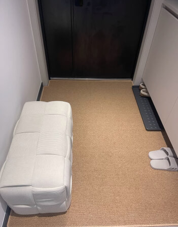 สตูลผ้าลูกฟูก MY DOLLS HOUSE COZY CUBE 70 ซม. สีขาว_4